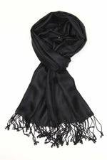 Achillea Black Pashmina Scarf