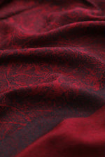 Achillea Burgundy Jacquard Pashmina Scarf