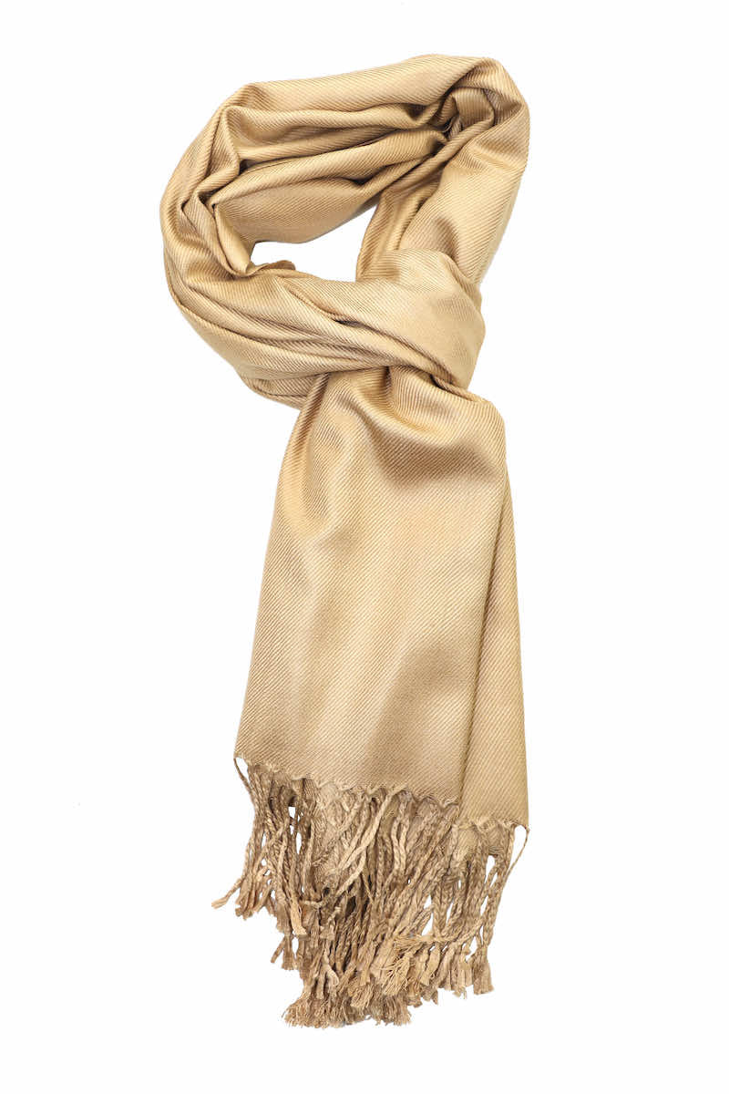 Achillea Camel Pashmina Scarf