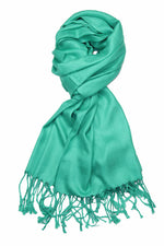 Achillea Caribbean Green Pashmina Scarf