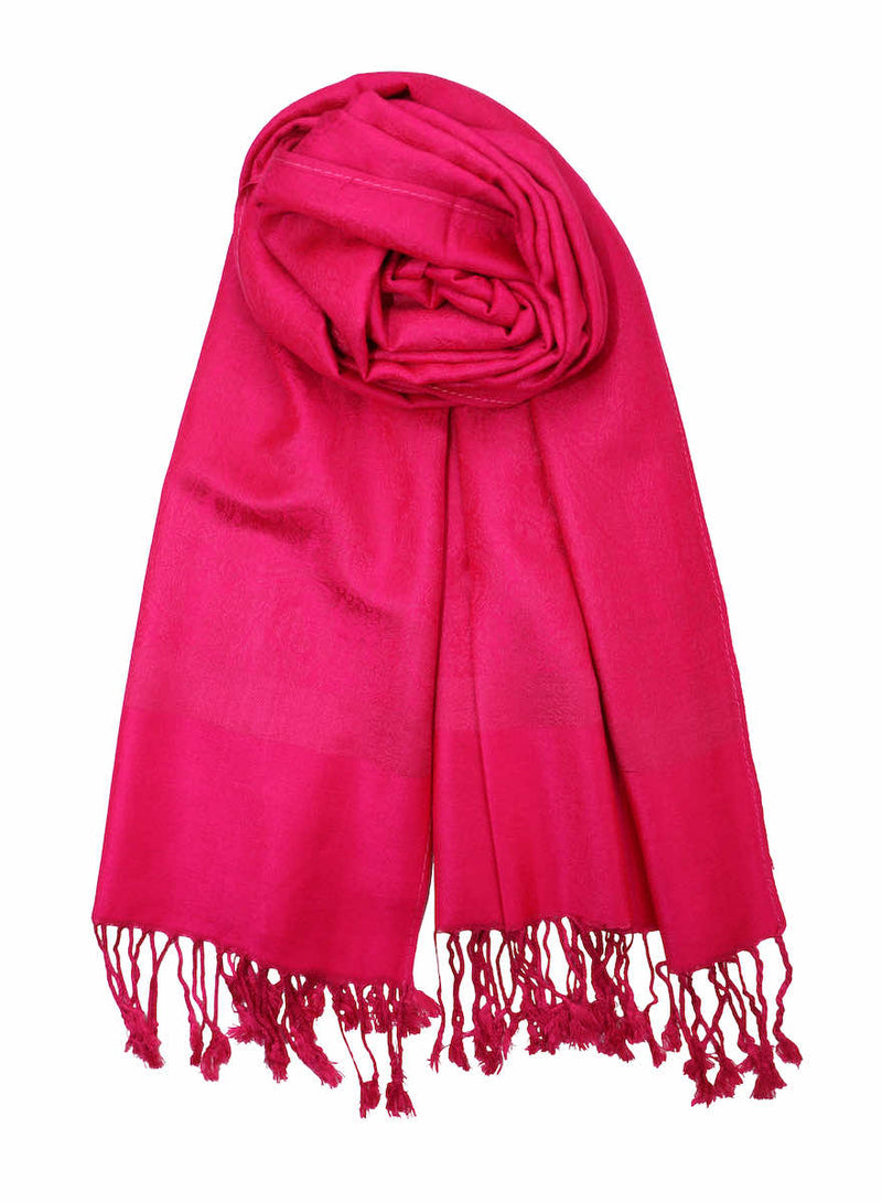 achillea jacquard pashmina hot pink