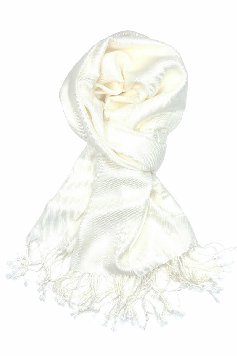 Achillea Ivory Pashmina Scarf