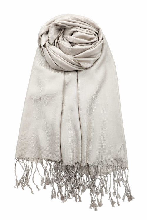 Achillea Light Khaki Pashmina Scarf