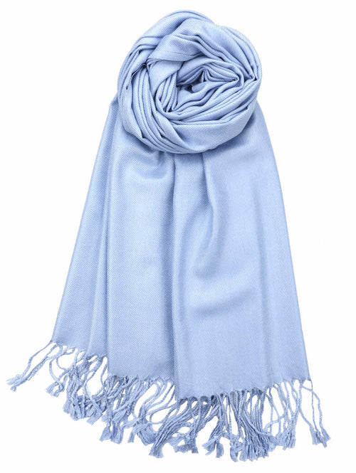 Achillea Light Blue Pashmina Scarf