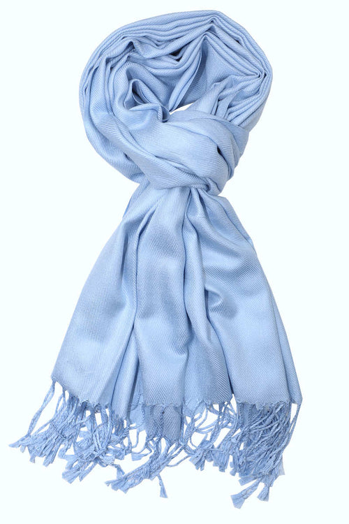 Achillea Light Blue Pashmina Scarf