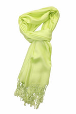 Achillea Lime Green Pashmina Scarf