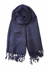 achillea jacquard pashmina navy