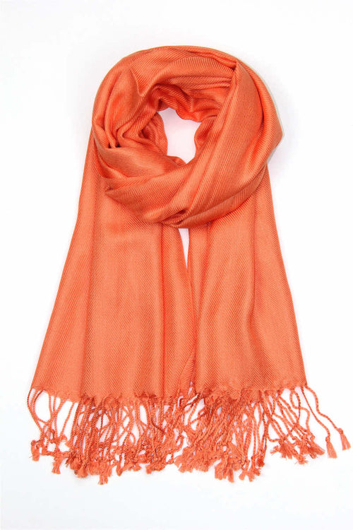 Achillea Orange Pashmina Scarf