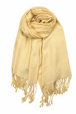 Achillea Pale Yellow Pashmina Scarf