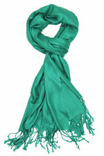 Achillea Pine Green Pashmina Scarf