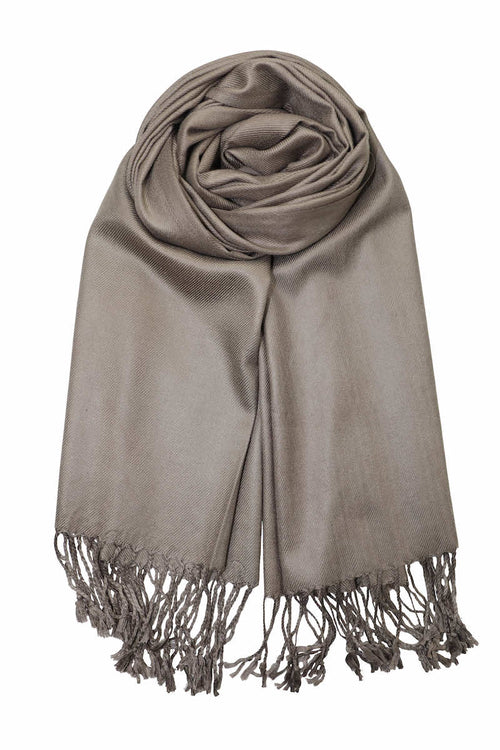 Achillea Taupe Pashmina Scarf