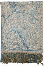 Achillea Turquoise Big Paisley Pashmina